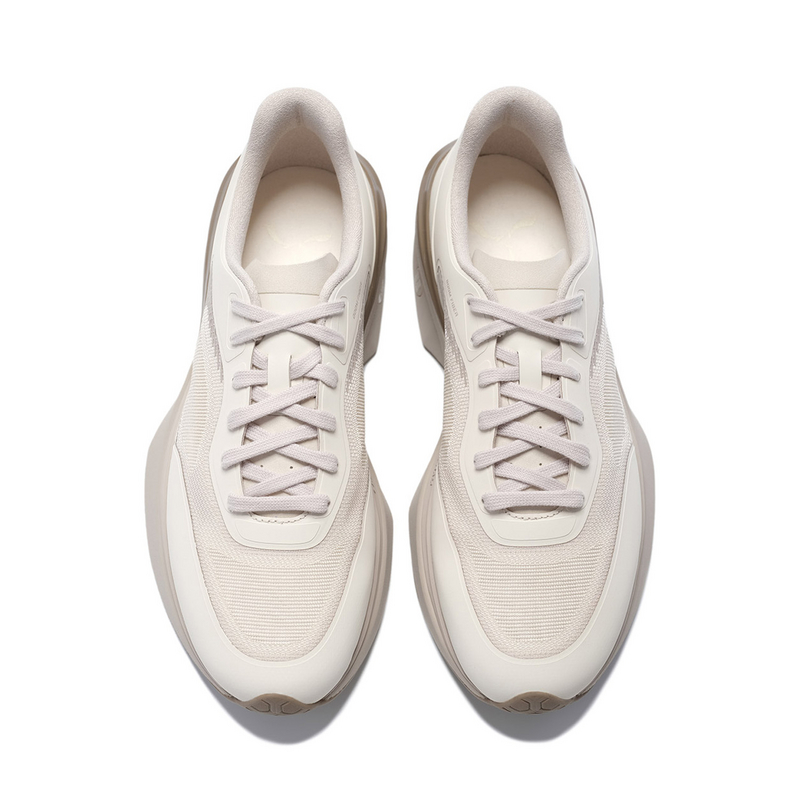 LI NING 1990 Classic Collection Low Top Casual Shoes Men's Oat Gray