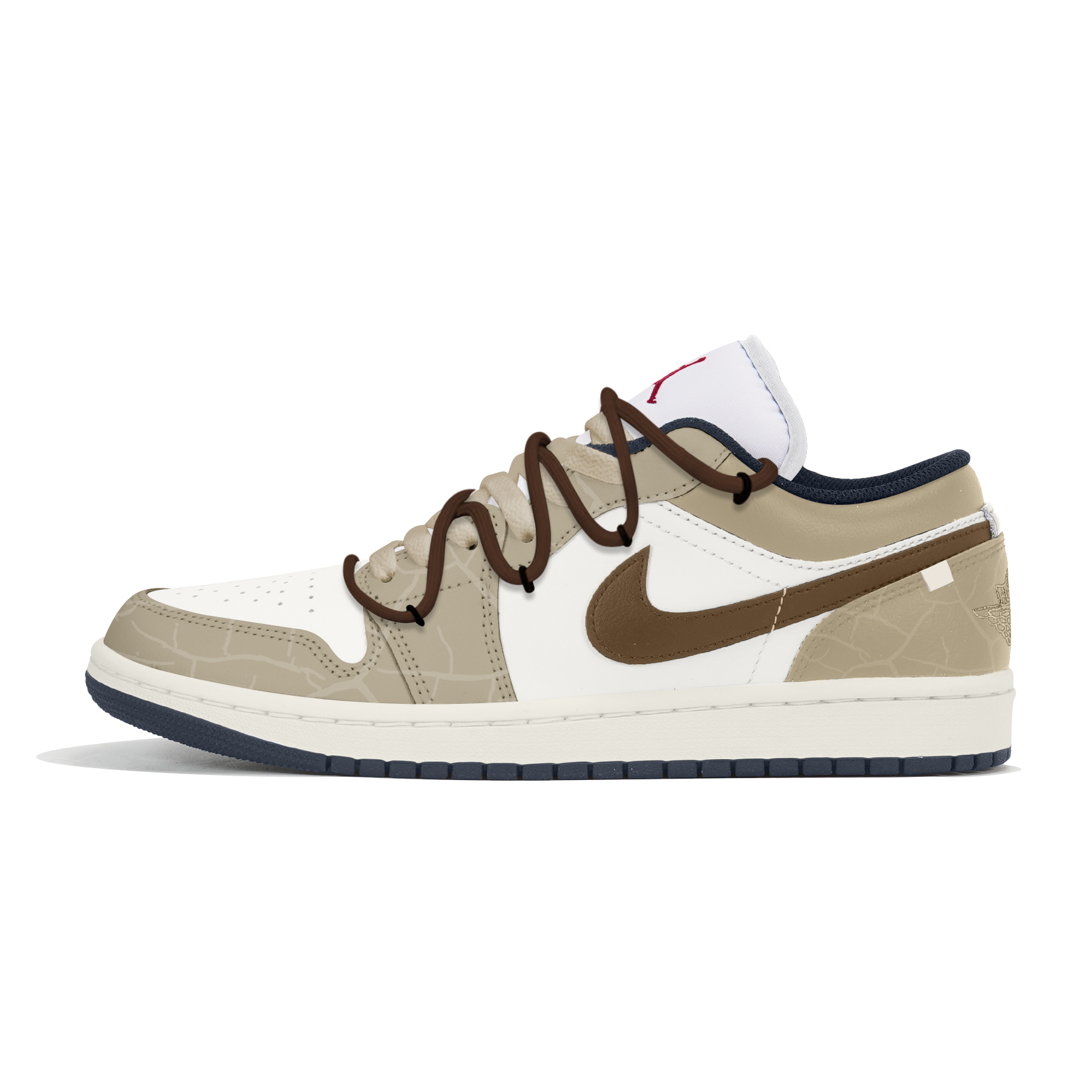 Jordan Air Jordan 1 Wear-Resistant Low-Top Basketball Shoes Men's Khaki купить в интернет-магазине Yoocart с быстрой доставкой по России.