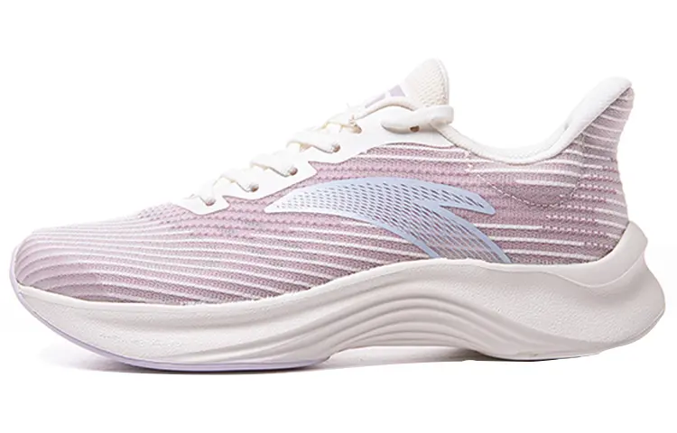 Anta Edge Anti Slip Wear Resistant Low Top Running Shoes Women's Metallic Pink