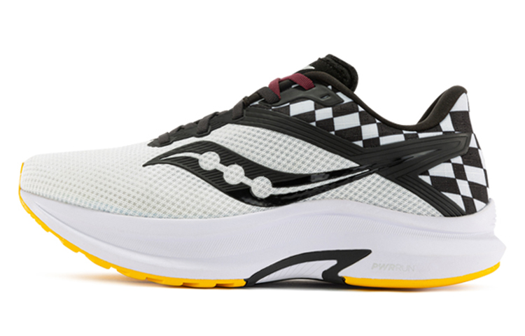 Saucony Running Shoes Men Low-Top White Black/Yellow