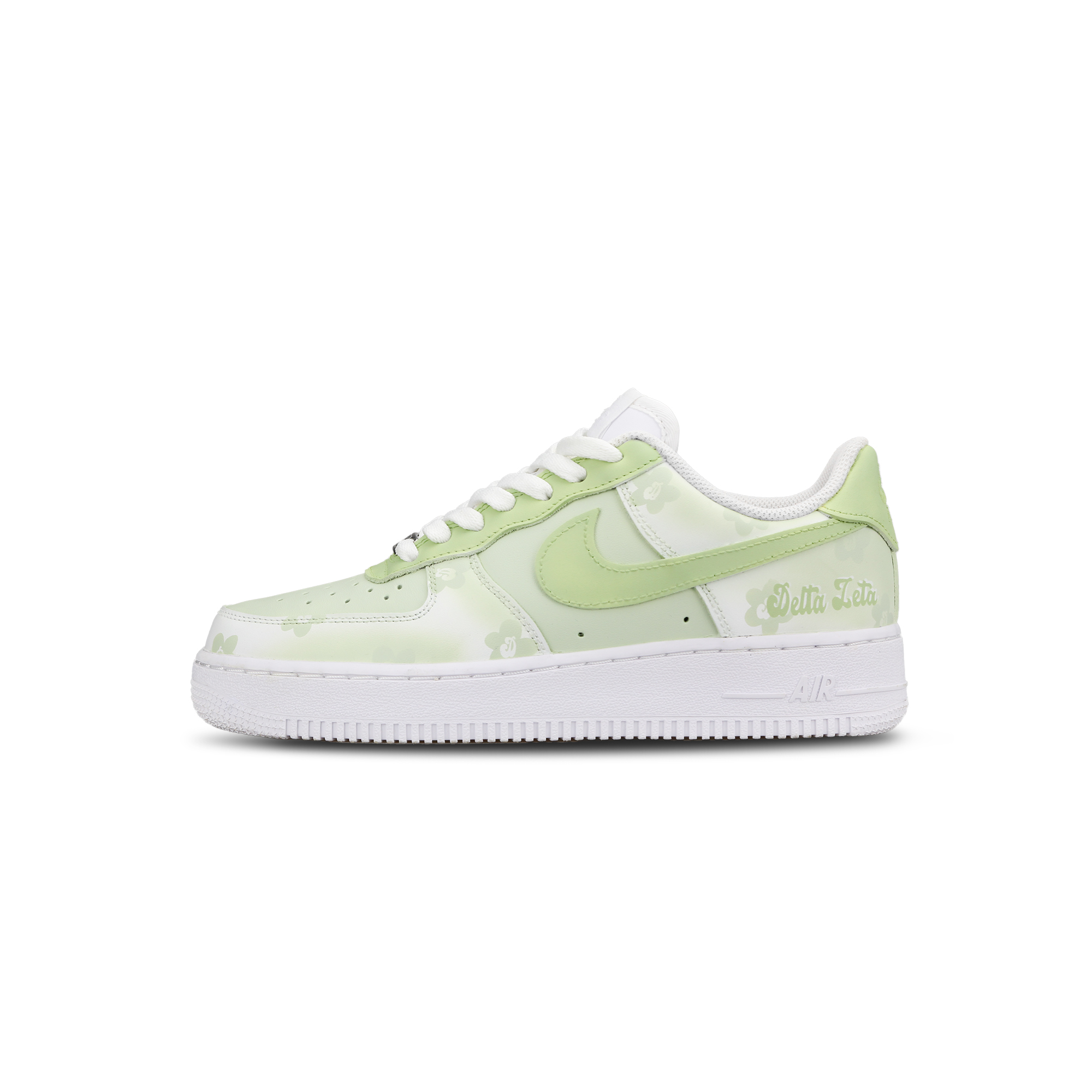Nike Air Force 1 Low-Top Skateboard Shoes Women's Green White