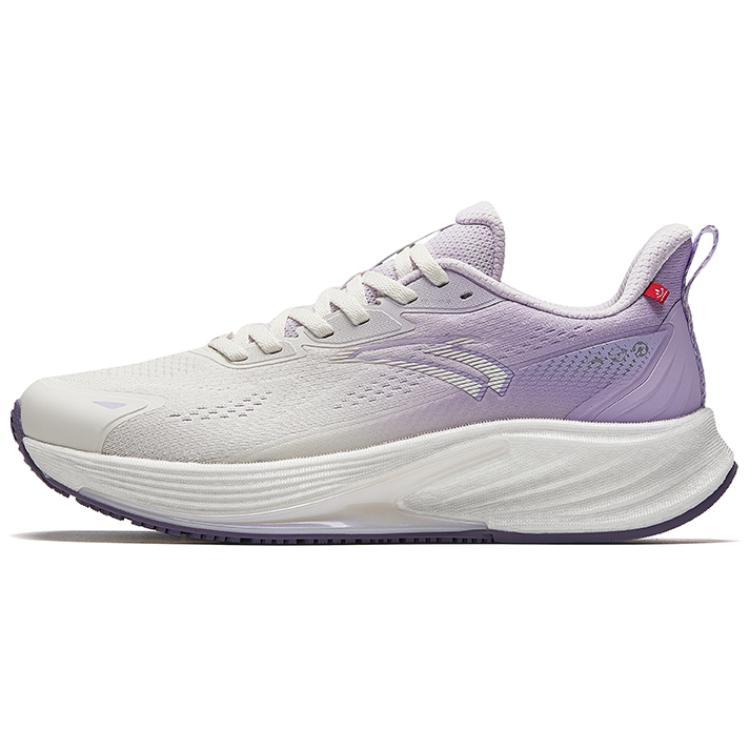 Anta Anti-Slip Wear-Resistant Low-Top Casual Running Shoes Women's Gray Purple