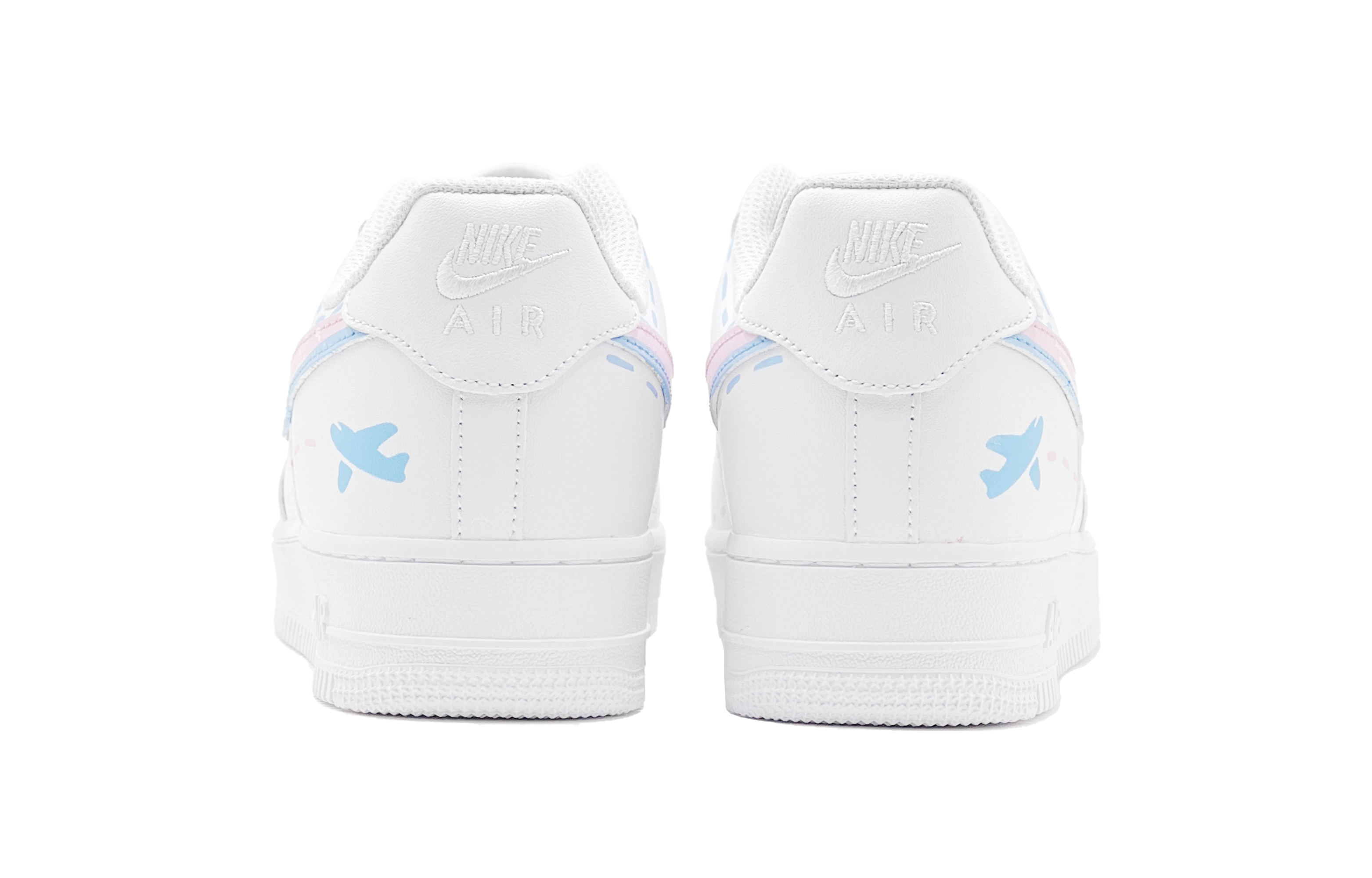 Nike Air Force 1 Low Low-Top Skateboard Shoes GS Pink Blue купить в интернет-магазине Yoocart с быстрой доставкой по России.