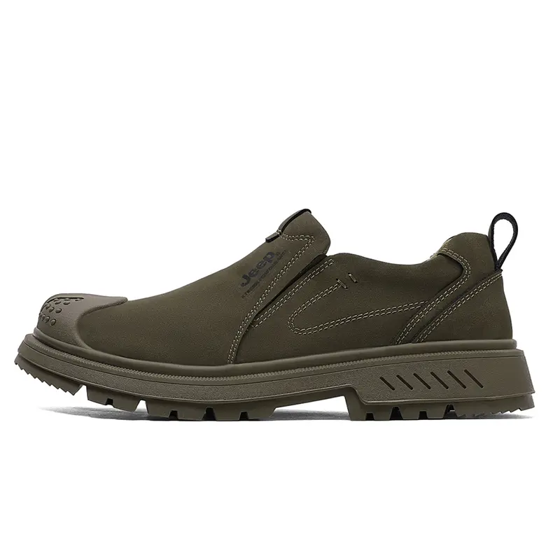 Jeep Ankle Length Martin Boot Low Top Men's Khaki