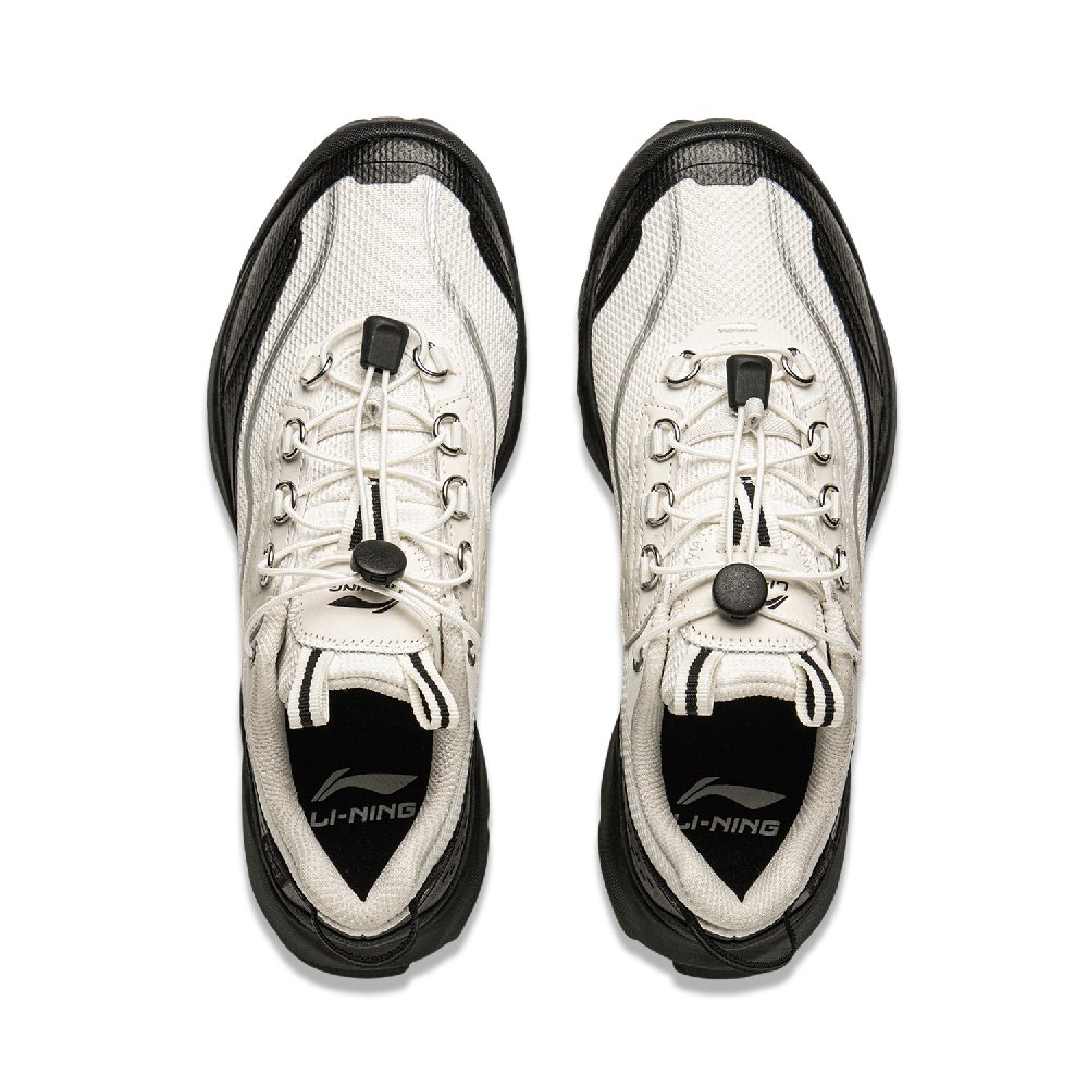 LiNing Cushioning Rebound Wear-Resistant Low-Top Casual Shoes Women's White Black