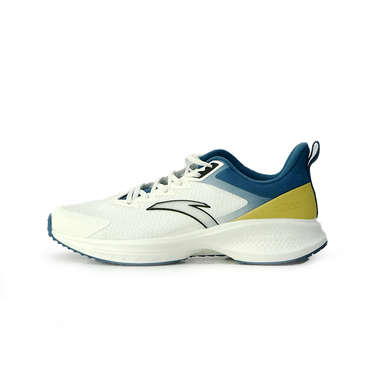 Anta Extra Serene Shock Absorbers Slip Resistant Abrasion Resistant Low Top Running Shoes Men's Ivory White