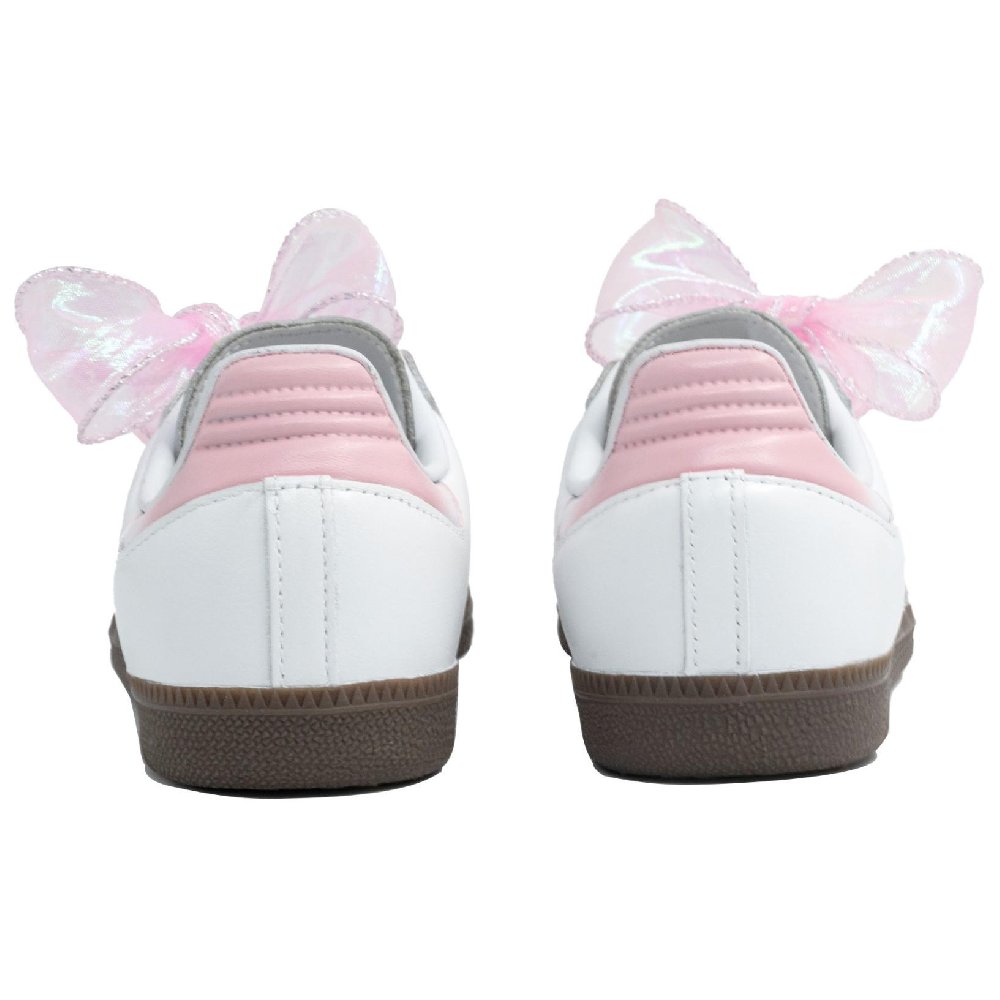 Adidas Originals SAMBA OG Anti Slip Wear Resistant Low Top Skateboard Shoes Unisex Pink White Gray