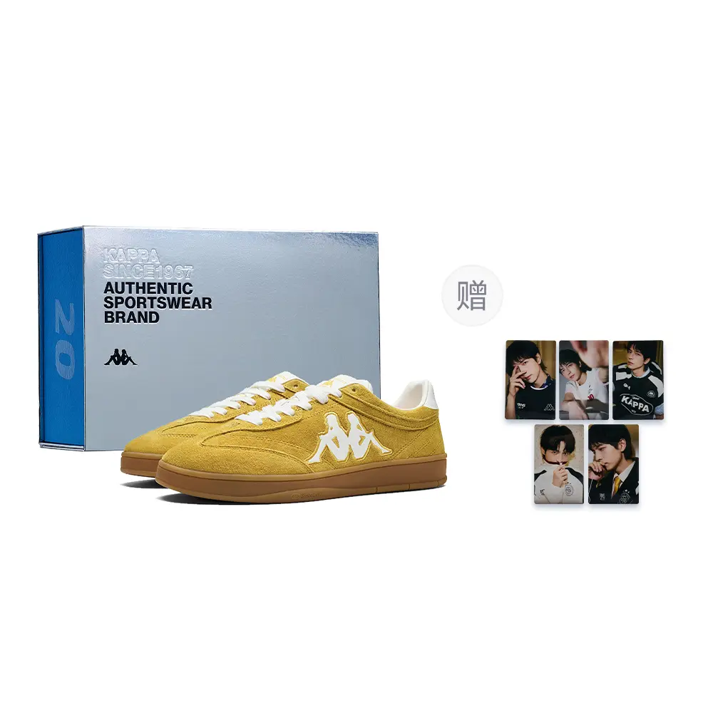 Kappa Tifo Back to Back Low top Skateboard Shoes Unisex Ceylon Yellow