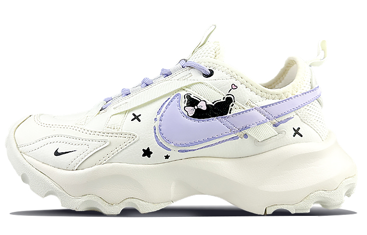 Nike TC 7900 Cushioning Breathable Low-Top Casual Shoes Women's Black White Purple