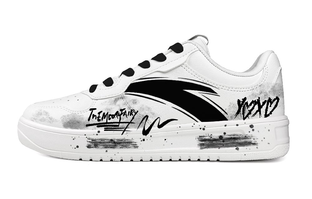 Anta Non slip Lightweight Low Top Skateboard Shoes Men's White