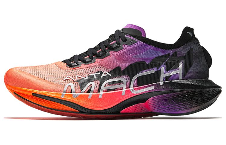 Anta Mach 4 Generation PRO Cushioning, Slip Resistant, Rebound Low top Training Running Shoes Men's Orange Red
