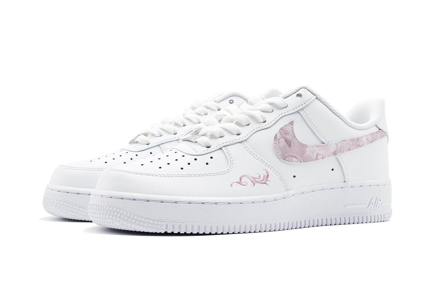 Nike Air Force 1 Pink Rococo Low Top Skateboard Shoes Women's Pink White купить в интернет-магазине Yoocart с быстрой доставкой по России.