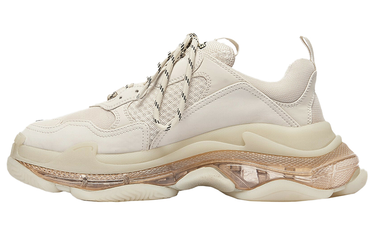 Balenciaga Triple S "Clear Sole" Nude Sneakers Women's