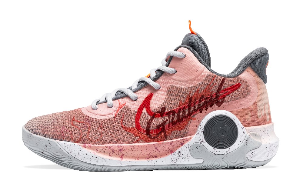 Nike KD Trey 5 IX Cushioning Anti-Slip And Wear-Resistant Mid-Top Basketball Shoes Unisex Pink