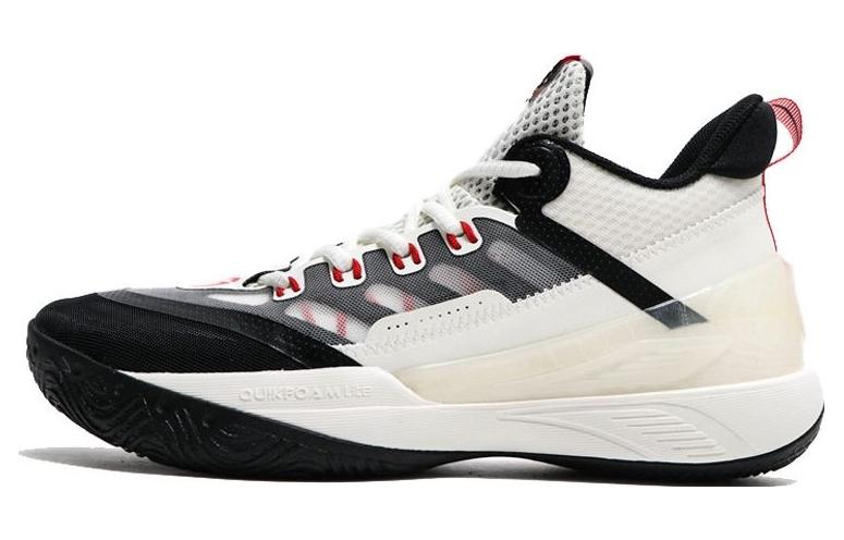 361° AG Glitter AG Sparkling Cushioning Anti-Slip And Wear-Resistant Low-Top Basketball Shoes Men's White Black