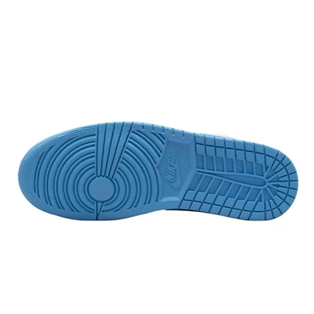 Jordan Air Jordan 1 Cushioning Anti-Slip And Wear-Resistant Low-Top Vintage Basketball Shoes Men's Blue White