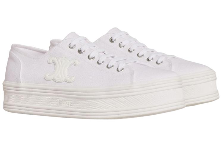 CELINE Low Top Stylish Skateboarding Shoes Women's Neon White купить в интернет-магазине Yoocart с быстрой доставкой по России.