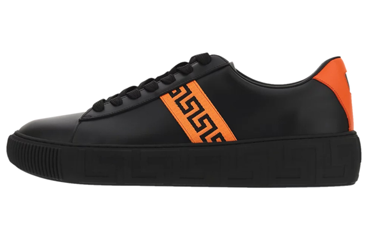 VERSACE Greca Sneaker 'Black Neon Orange'