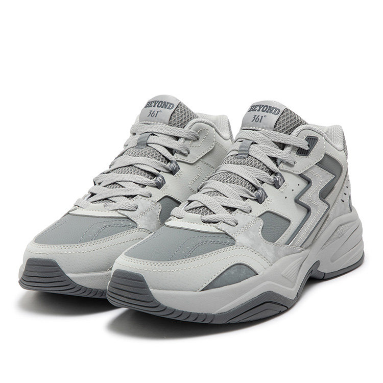 361° Sailing Series Anti-Slip And Wear-Resistant Warm Mid-Top Casual Shoes Men's Graphite Gray купить в интернет-магазине Yoocart с быстрой доставкой по России.
