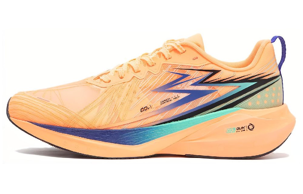 361° Shippuden CQT Series Cushioning, Wear Resistant Low Top Sprint Running Shoes Men's Red Blue