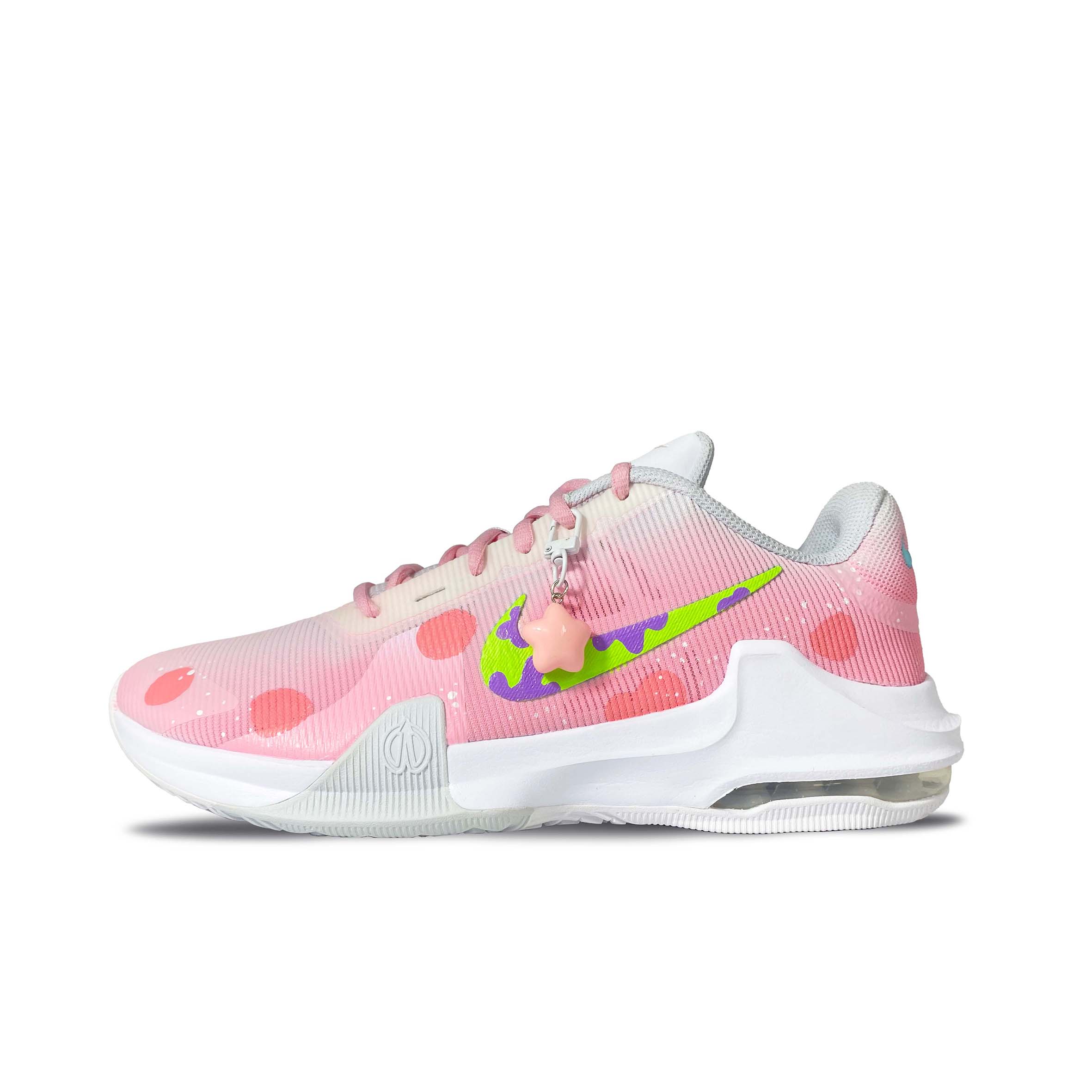 Nike Air Max Impact 4 Basketball Shoes Men's Low top Pink, Yellow