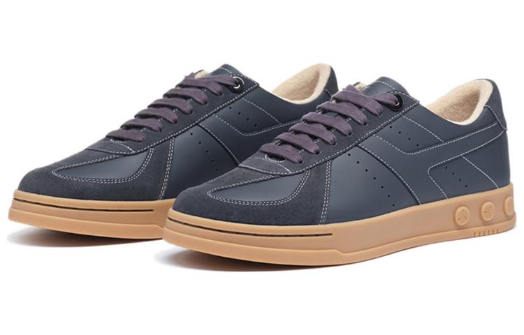 LI-NING 1990 Anti-Slip Wear-Resistant Low-Top Skateboard Shoes Men's Ebony Black