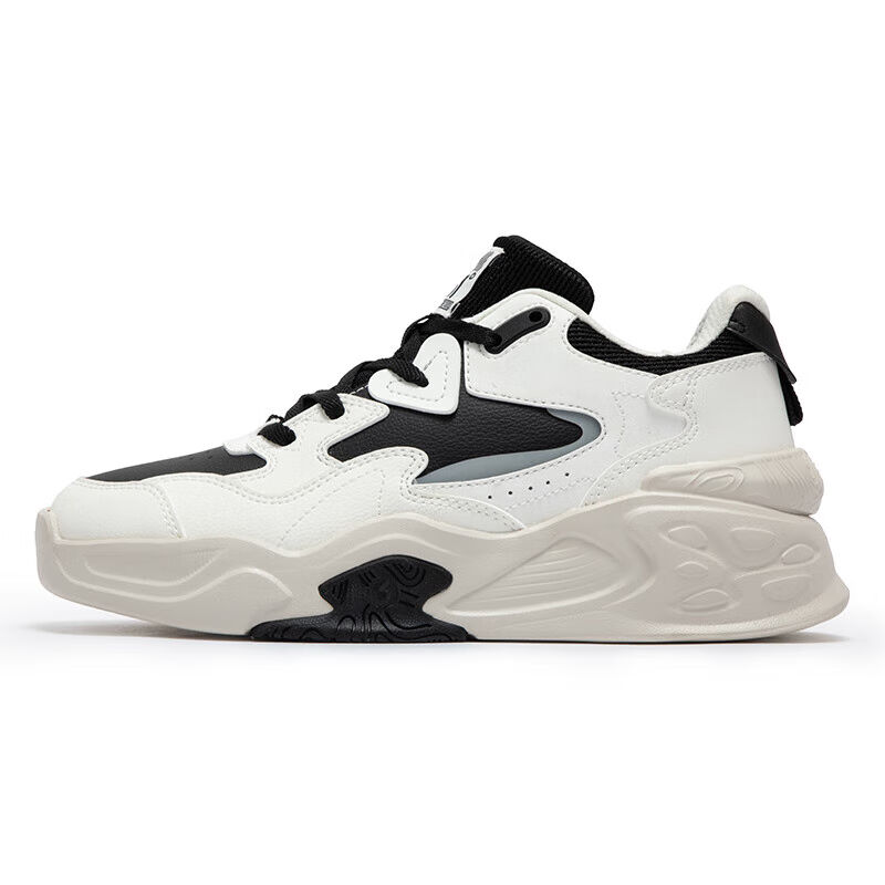 361° Breathable Height Increase Low Top Casual Shoes Women's White Black