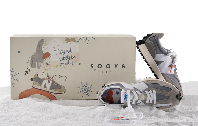 New Balance X Kiks X SooyaStudio 327 Shoes Grey