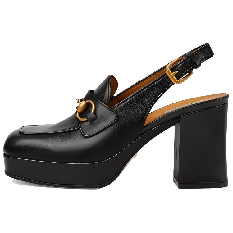GUCCI Horsebit 85mm Platform Pumps