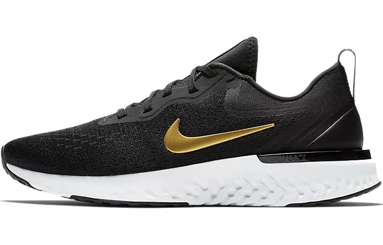 Nike Odyssey React Black Metallic Gold Women's