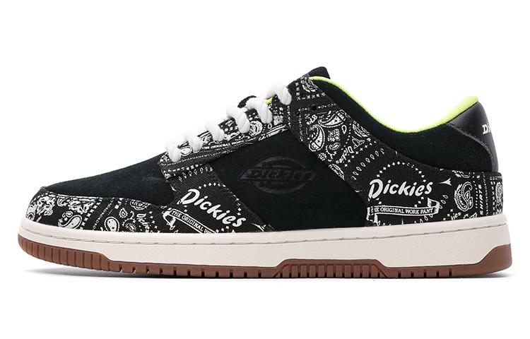 Dickies Trendy Multicolor Comfortable Versatile Low Top Skateboard Shoes Men's Black White