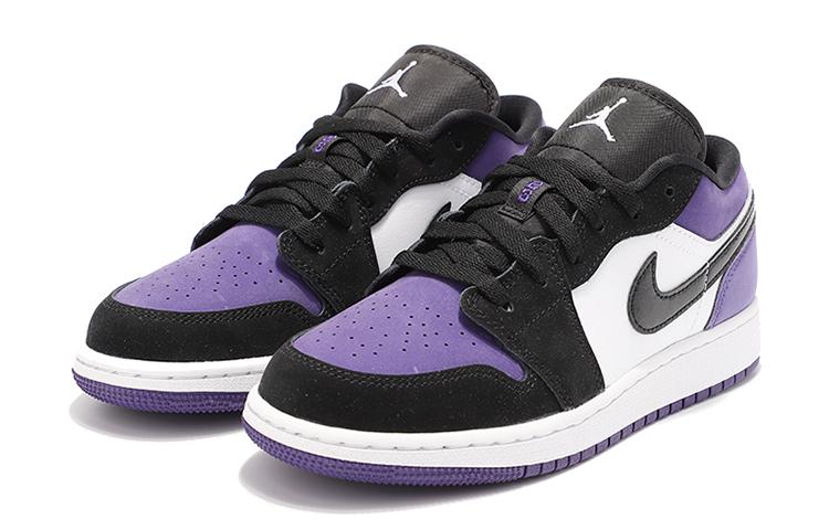 Air Jordan 1 Low 'Court Purple Black Toe' Gs купить в интернет-магазине Yoocart с быстрой доставкой по России.