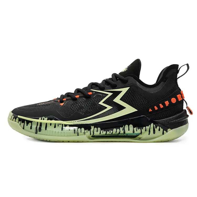 361° BIG3 5.0 Quick PRO Basketball Shoes Men's Low top Obsidian Black/Safety Orange