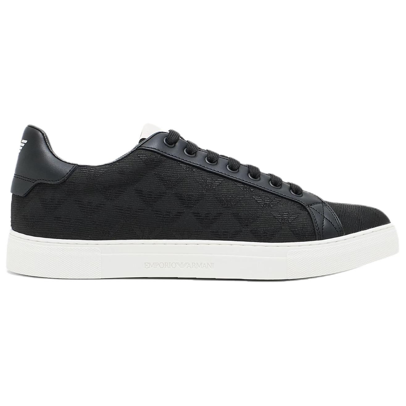EMPORIO ARMANI Low top Skateboard Shoes Men's Black