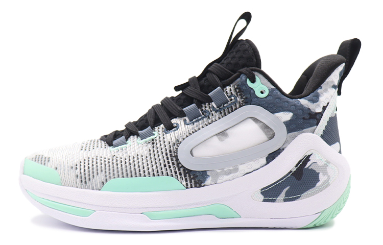 ANTA Alien 3 Basketball Shoes Men's Mid top White/Black/Gray