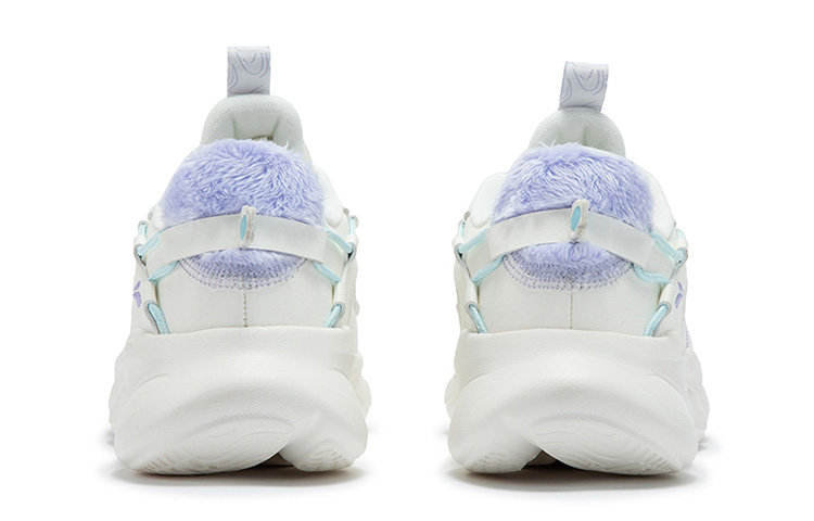 361° Anti Slip Wear Resistant Low Top Running Shoes Women's White Purple