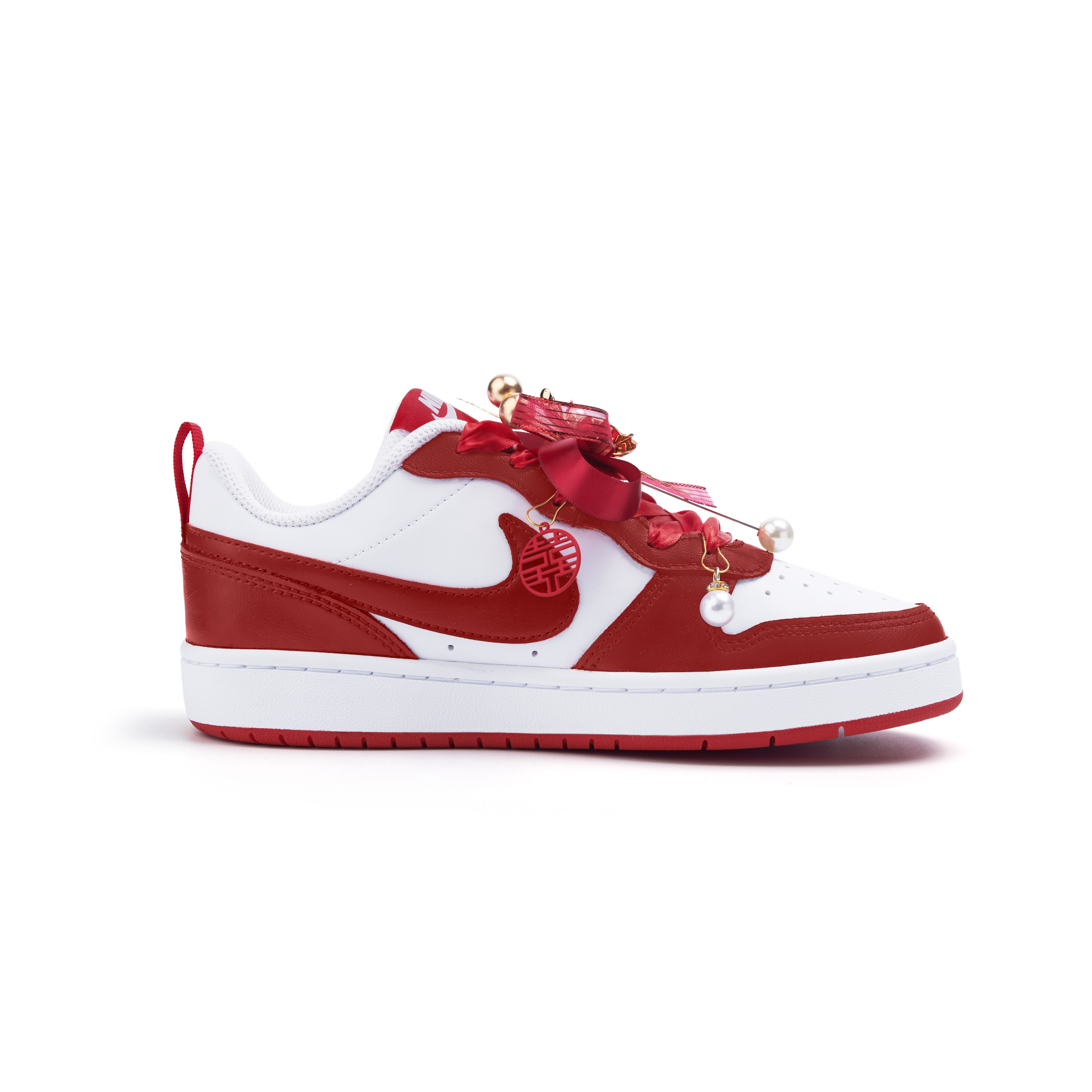 Nike Court Borough 2 Cushioning, Wear Resistant Low Top Skateboard Shoes Women's Red купить в интернет-магазине Yoocart с быстрой доставкой по России.
