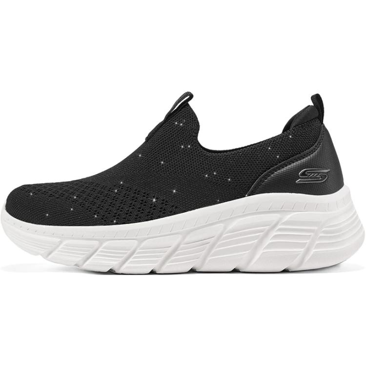 Skechers Abrasion Resistant Low Top Casual Shoes Women's Black