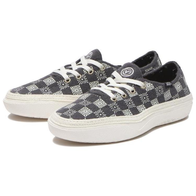 Vans Circle Vee Anti-Slip Wear-Resistant Low-Top Casual Shoes Unisex Blue