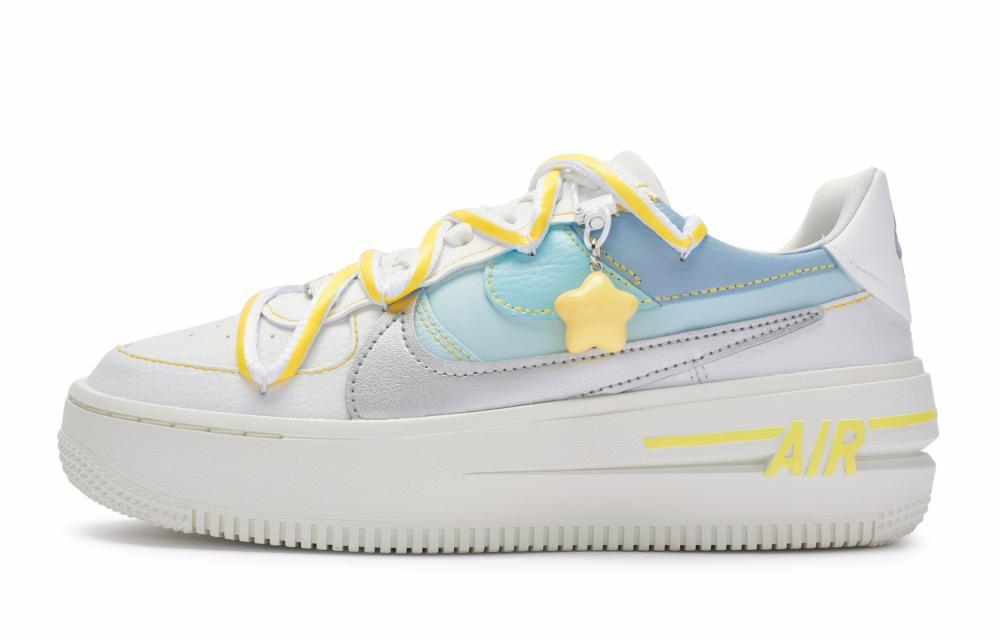 Nike Air Force 1 811 Manufactured Watching Shooting Stars With You Low-Top Skateboard Shoes Women's White Blue Yellow