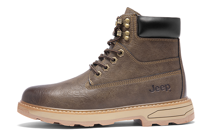 Jeep Martin Boots Men Khaki