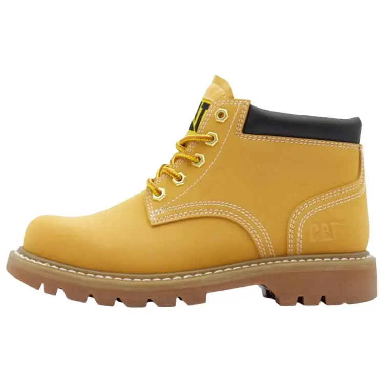 CAT Abrasion Resistant Height Increasing Short Outdoor Boots Women's Yellow