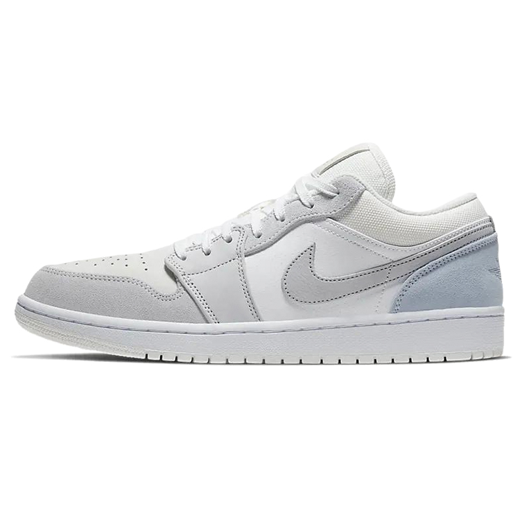 Jordan Air Jordan 1 Vintage Basketball Shoes Unisex Low Top White/Gray купить в интернет-магазине Yoocart с быстрой доставкой по России.