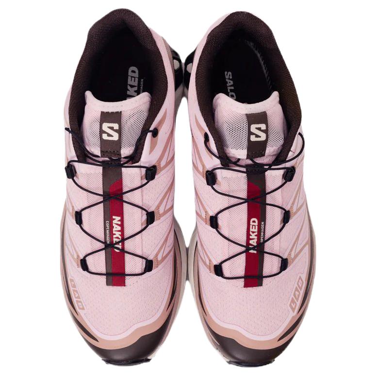 NAKED Copenhagen x SALOMON XT 6 Anti Slip Wear Resistant Low Top Trail Running Shoes Unisex Pink