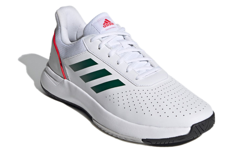 Adidas Courtsmash Shoes White/Green/Red купить в интернет-магазине Yoocart с быстрой доставкой по России.