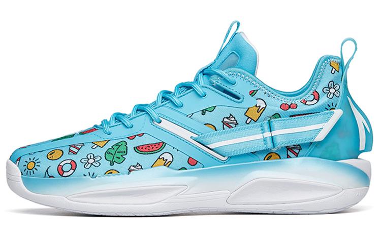 ANTA GH3 Basketball Shoes Men Low Top Lake Blue