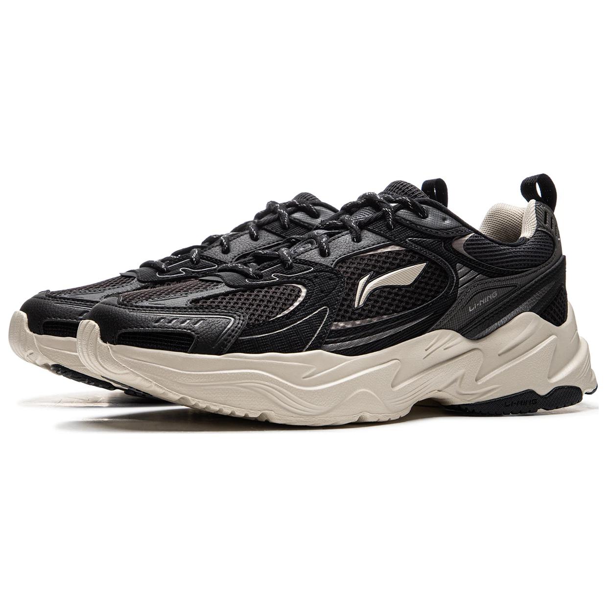 LiNing Meteor 2K Cushioning, Slip Resistant, Abrasion Resistant Support Low Top Chunky Sneakers Men's Black купить в интернет-магазине Yoocart с быстрой доставкой по России.
