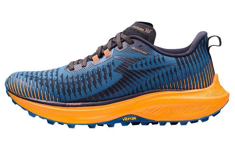 361° Cushioning Wear-Resistant Low-Top Running Shoes Men's Blue Black