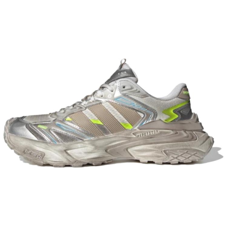 Adidas Low Top Chunky Sneakers Unisex Silver Brown White