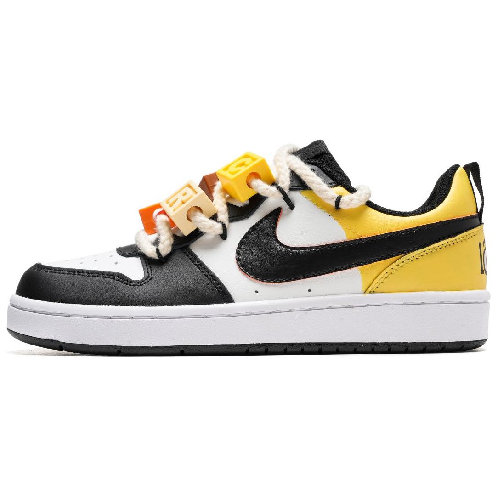 Nike Court Borough Cartoon Minions Anti-Slip Wear-Resistant Low-Top Skateboard Shoes GS Black Yellow